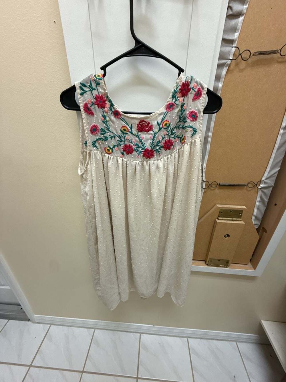 Altar'd State Embroidered Boho Short Sleeveless Dress Size S